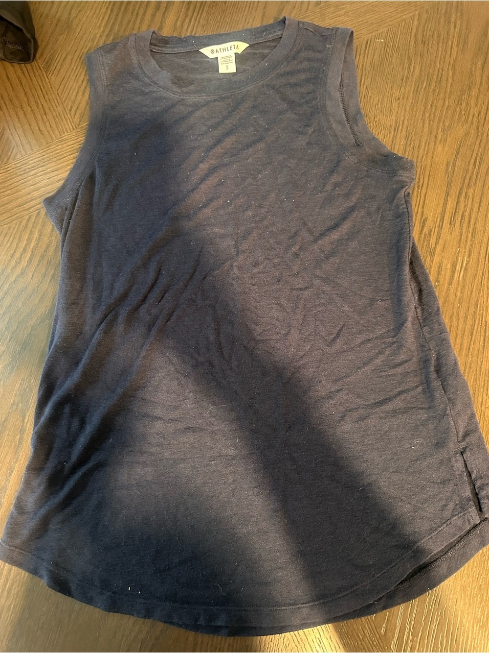 Athleta Navy Blue Sleeveless Tank Top